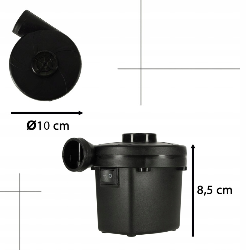 POMPKA ELEKTRYCZNA AUTOMATYCZNA POMPKA MATERAC PIŁKI 12V/230V+KOŃCÓWKI Typ brak informacji