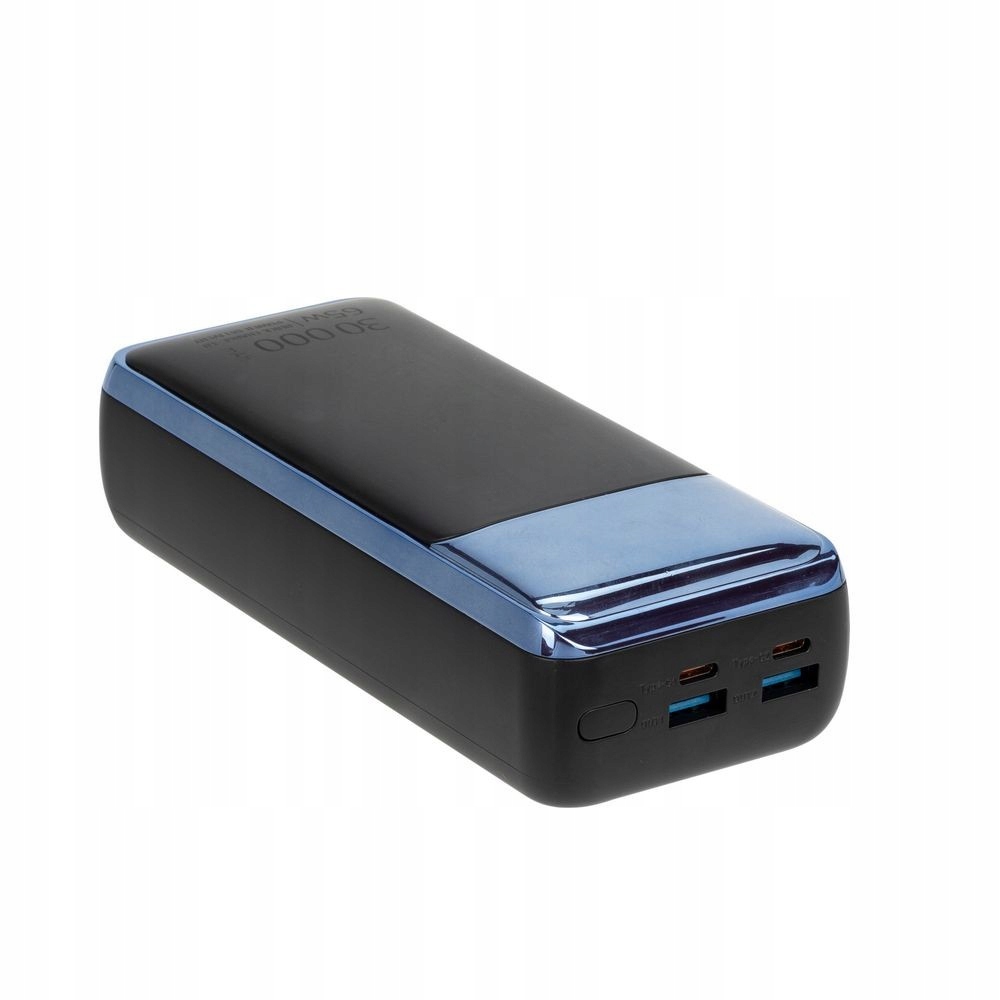 RIVACASE POWER BANK do laptopa|30000 mAh USB-C 65W Kolor czarny