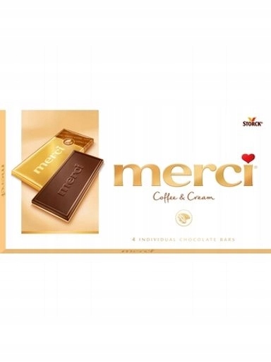 Levně 5 x Merci Čokoláda kávovo-smetanová 100 g