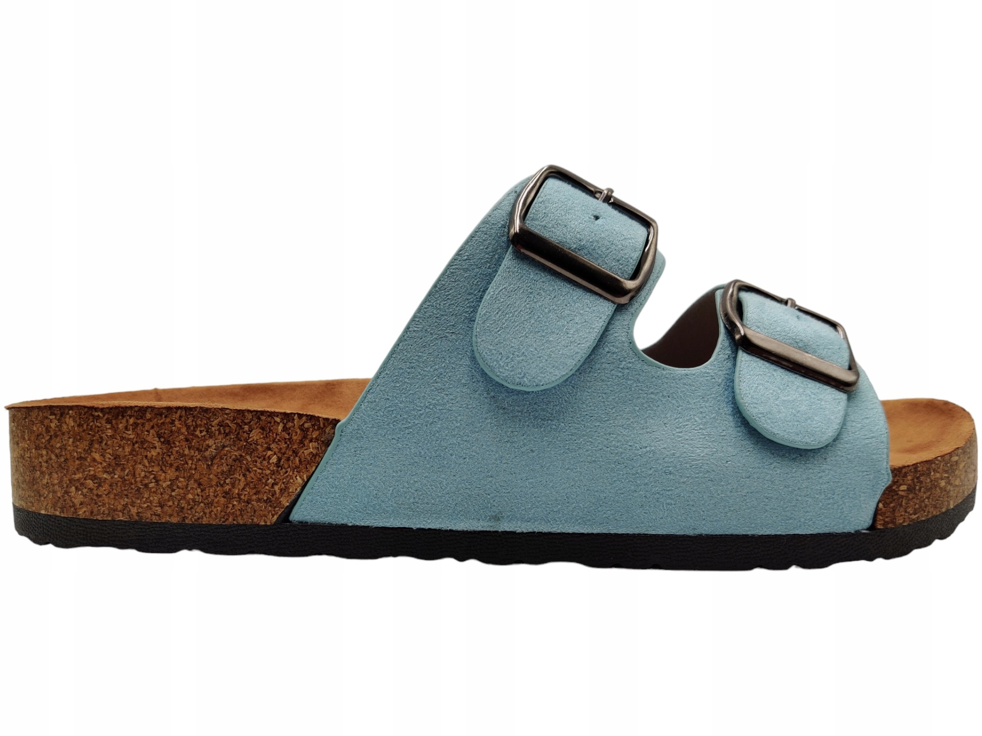 KLAPKI DAMSKIE NA KORKU STYLOWE BUTY PROFILOWANE BADOXX ZAMSZOWE Marka Badoxx