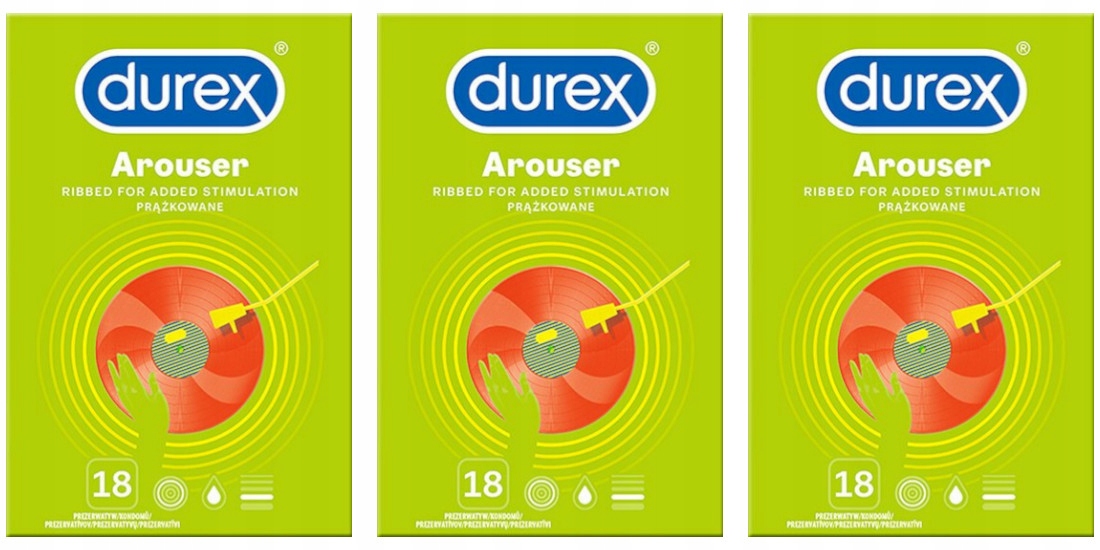 

Prezerwatywy Durex Arouser prążkowane 54 szt.