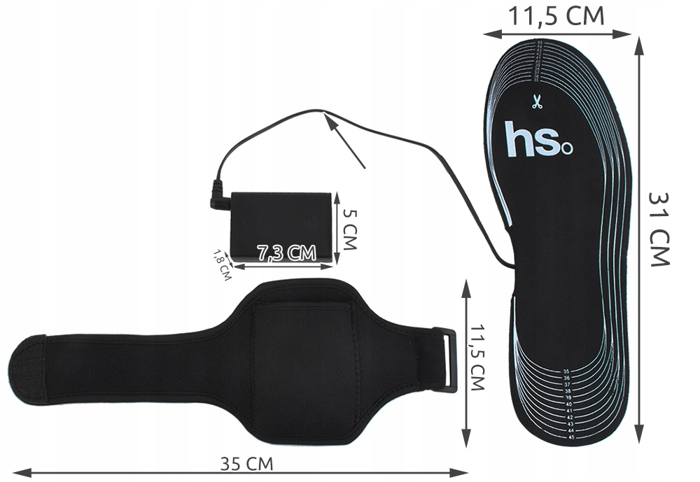 Ogrevani termo vložki za čevlje velikost 35-45 Šifra proizvajalca 5755