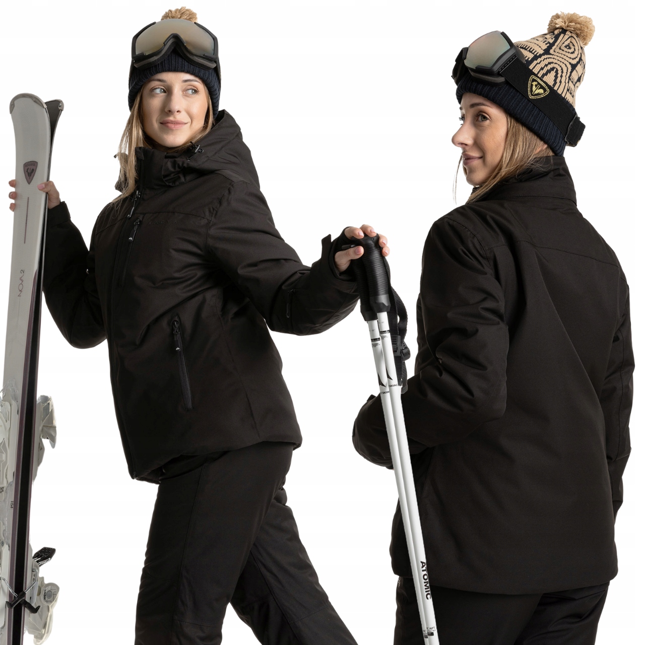 Kurtka narciarska damska Kadva Edge X Jacket czarny L Kieszenie Membrana