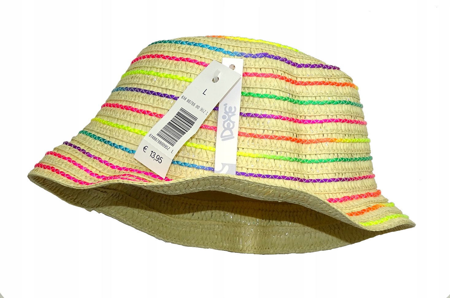 Kapelusz słomkowy dziewczęcy włoski Idexe rozm M Marka Idexe