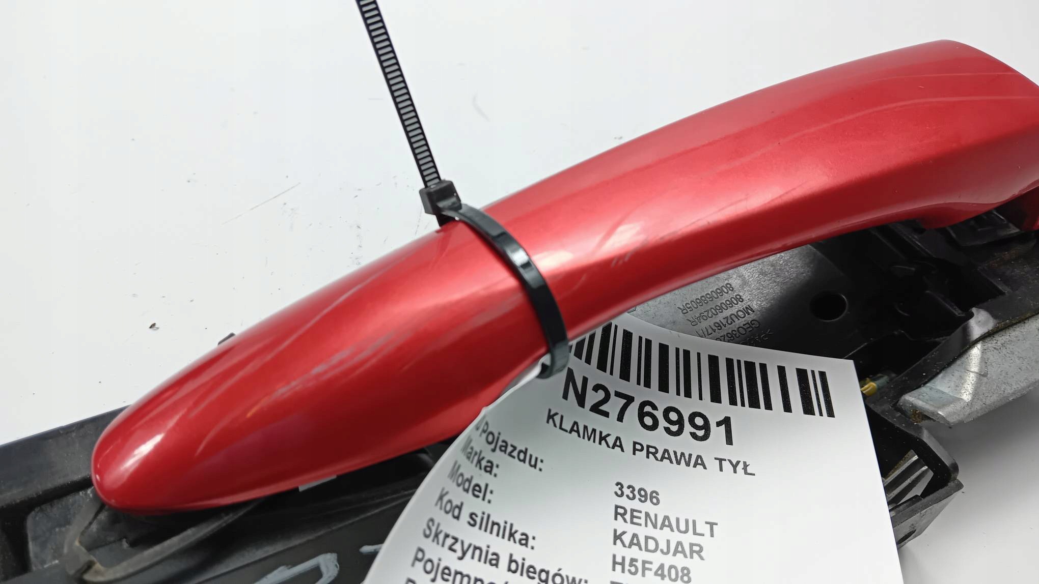 handle right rear part red 806060294R RENAULT KADJAR