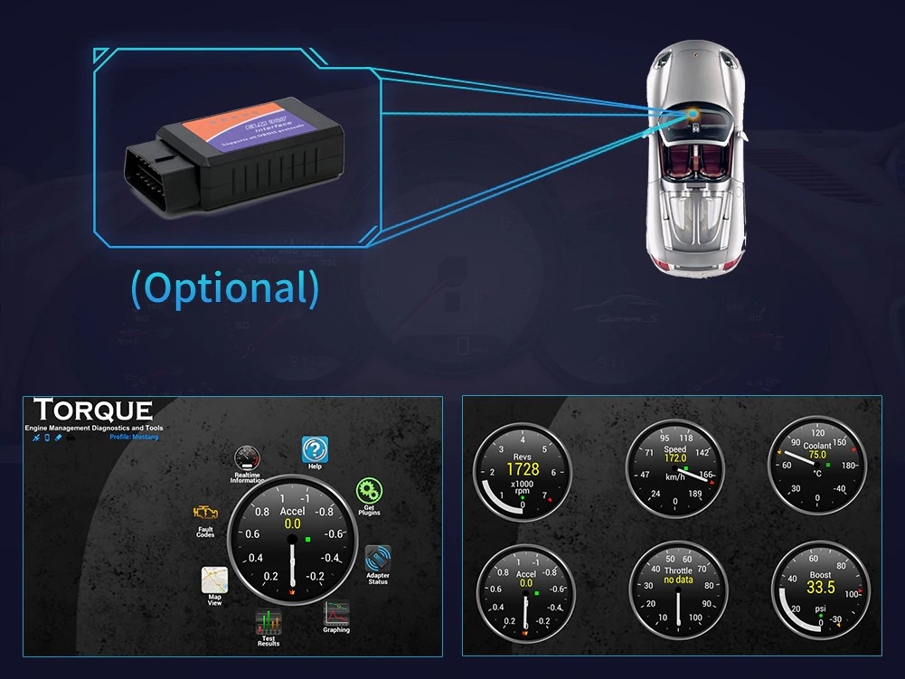 Radio OPEL ASTRA J ANDROID 12 6/128Gb GPS WiFi Komunikacja Bluetooth GPS Wi-Fi