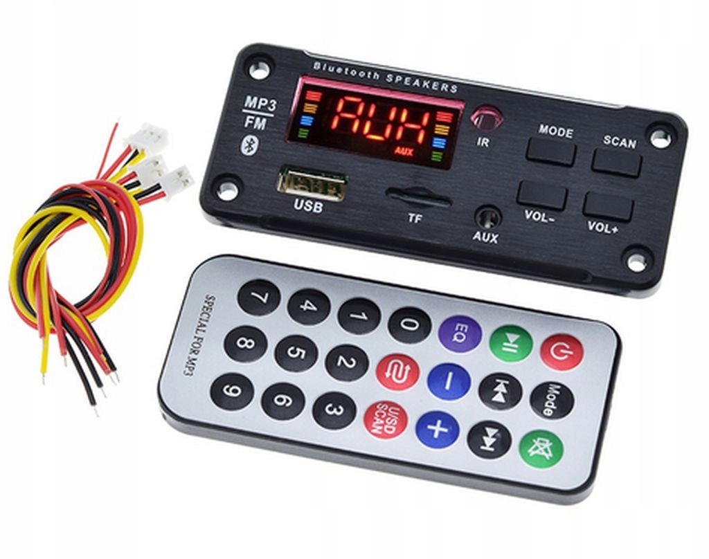 Panelowy odtwarzacz MP3 Bluetooth USB RADIO FM 2x3W - ZESTAW DO MONTAŻU