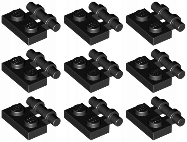 

Lego 2540 Zaczep 1x2 czarny Nowy (5g) 9 szt.