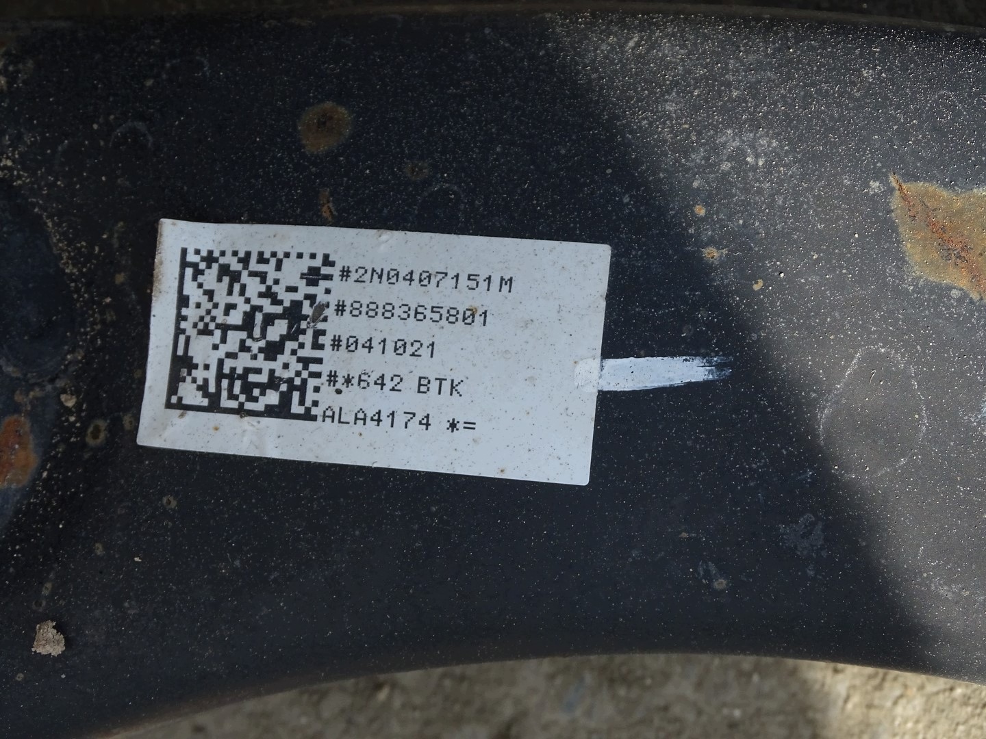 axle beam subframe axle beam front front CRAFTER II MAN TGE 2.0 TDI 2N0199316J