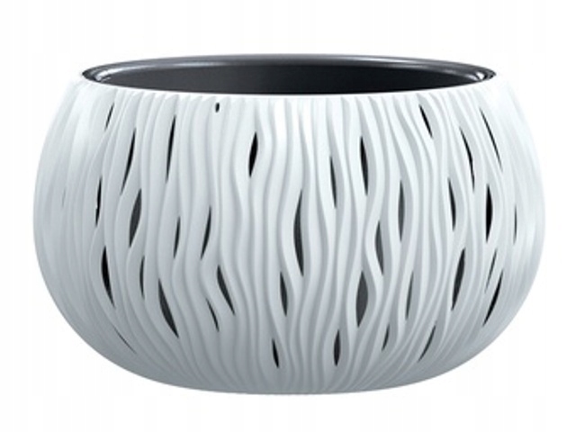 doniczka BOWL SANDY 29x19 - biały — 2