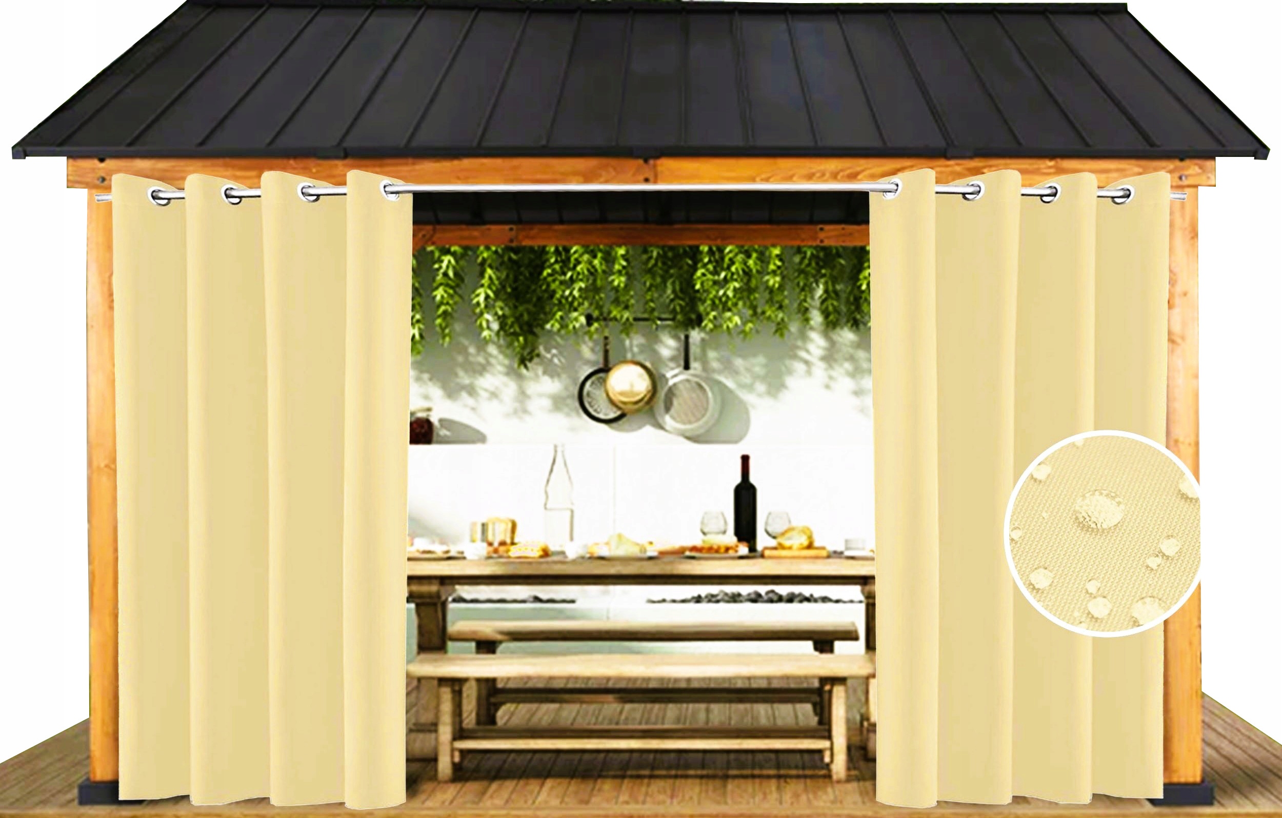 

Zasłony Ogrodowe 155x240 Do Altany Tarasu