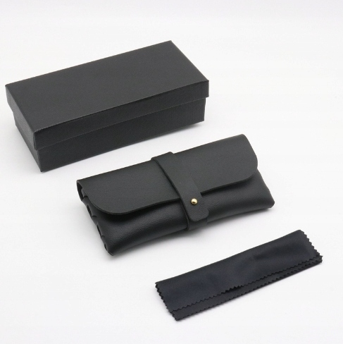 SOCZEWKI DO OKULARÓW SŁONECZNYCH + LODOWE JEDWABNE RĘKAWY + ETUI NA OKULARY Materiał oprawki plastik