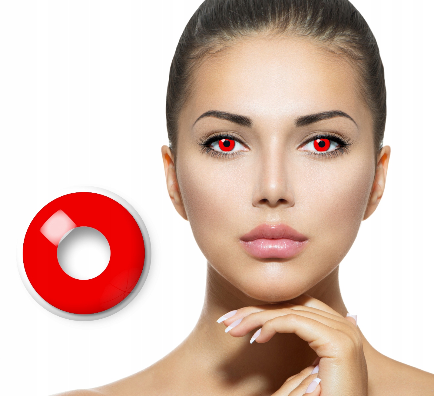 

Kolorowe Soczewki Crazy Devil Red Halloween
