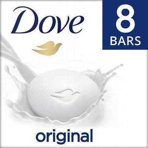 Dove White 8 x 106 g Kostkové mýdlo