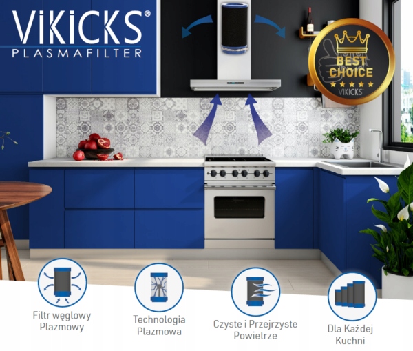 Filtr plazmowy pionowy VIKICKS VR 180 400m³/h Model VR 180