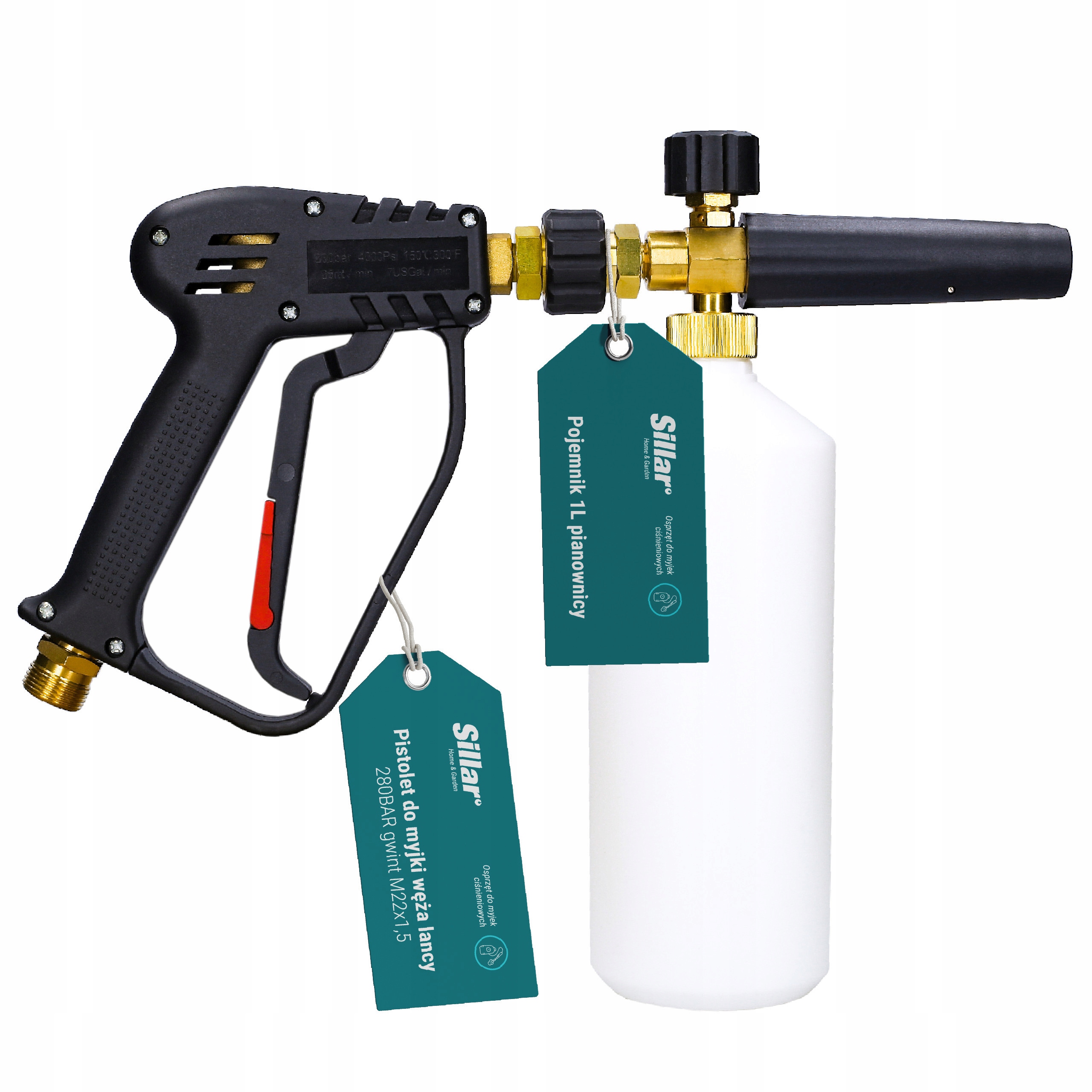 Pistolet Pianownica Sillar lanca piany do myjki Karcher HD HDS Kranzle M22 Marka Sillar