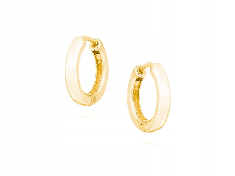 

Gładkie Klasyczne Kolczyki Koła Kółka Srebro 925