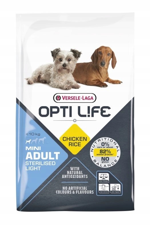 Versele-Laga Opti Life Adult Light Mini kuře s rýží 7,5 kg
