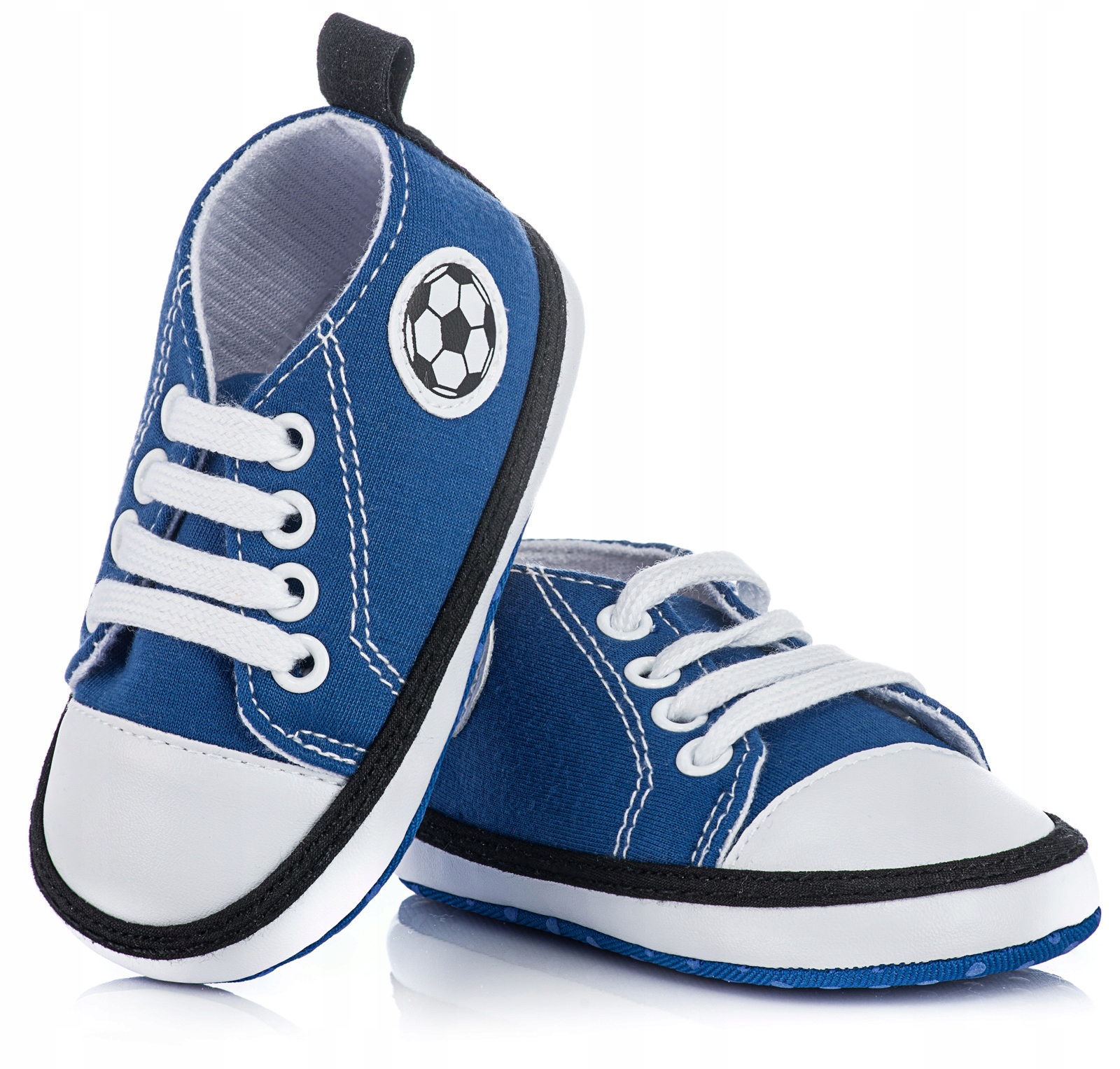 Niskie niebieskie trampki domowe dla chłopca kapcie dla malucha roz. 21/22 Marka Inna marka