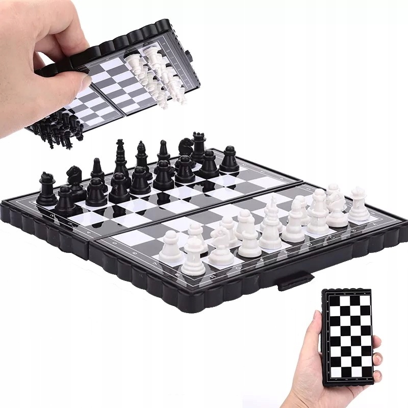 SZACHY MAGNETYCZNE MINI PODRÓŻNE NA MAGNES Minimalna liczba graczy 2