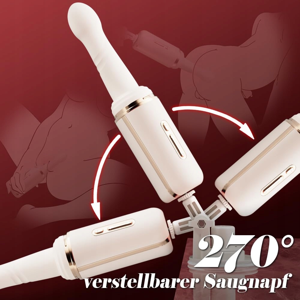 DILDO Sexmaszyna Z Wibracjami I Funkcją Grzania Dla Kobiet I Par — miniatura 5