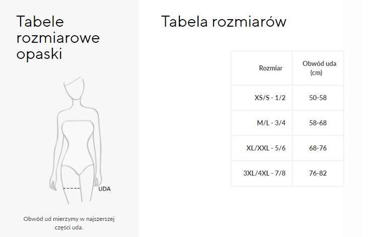 Opaska na Uda Koronkowa Beżowa Gabriella Beige 3/4 Kolekcja Size Plus