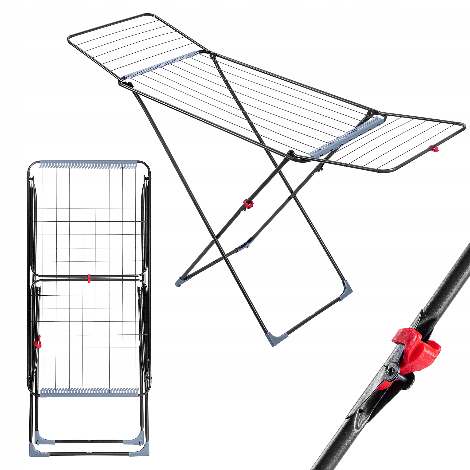 Sušák Na Prádlo Skládací Na Prádlo 18m Stojící Koupelnový Balkonový