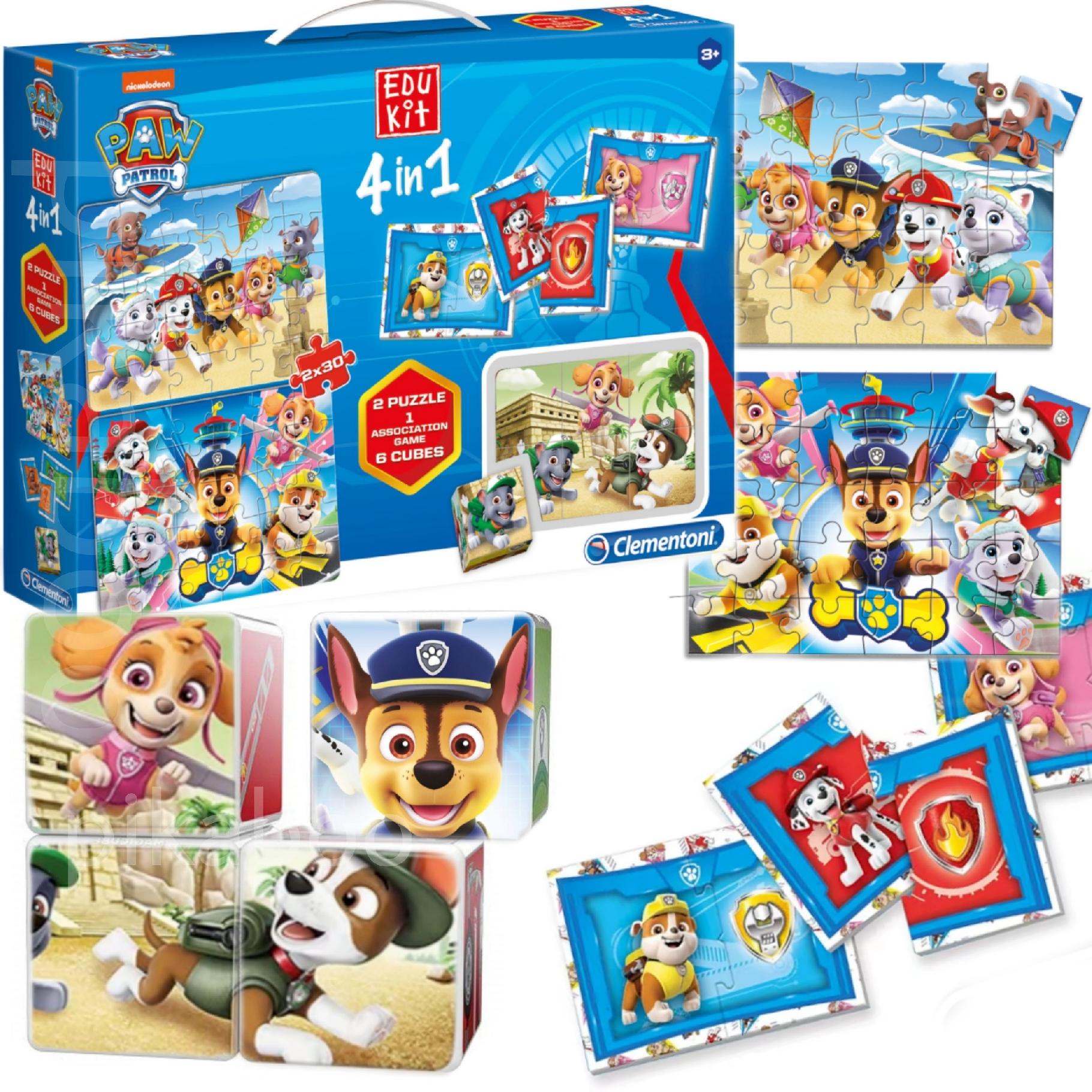 

Psi Patrol Duży Zestaw 4W1 Klocki +2X Puzzle Gra