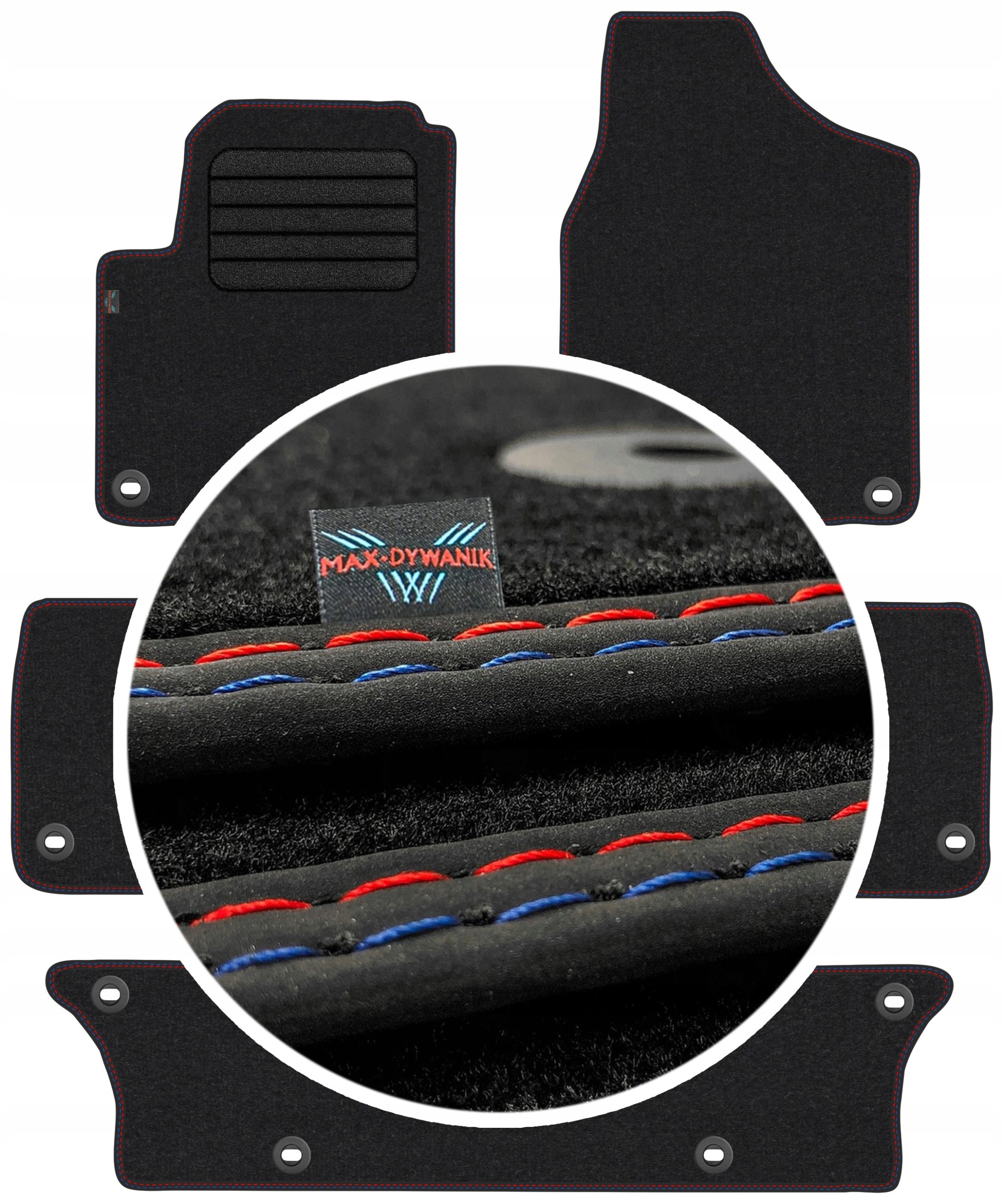 Vw Sharan I 7os 1998-2010 Velúrové stierače