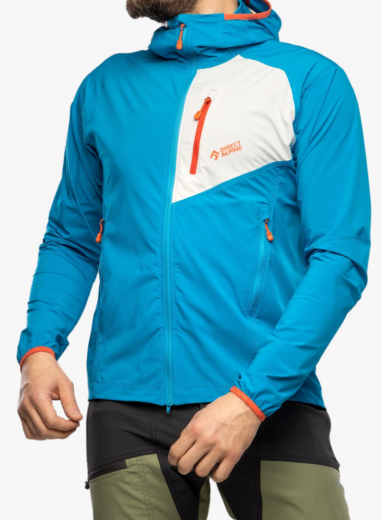 Protivětrná bunda Direct Alpine Dru Light oceán/šedá S