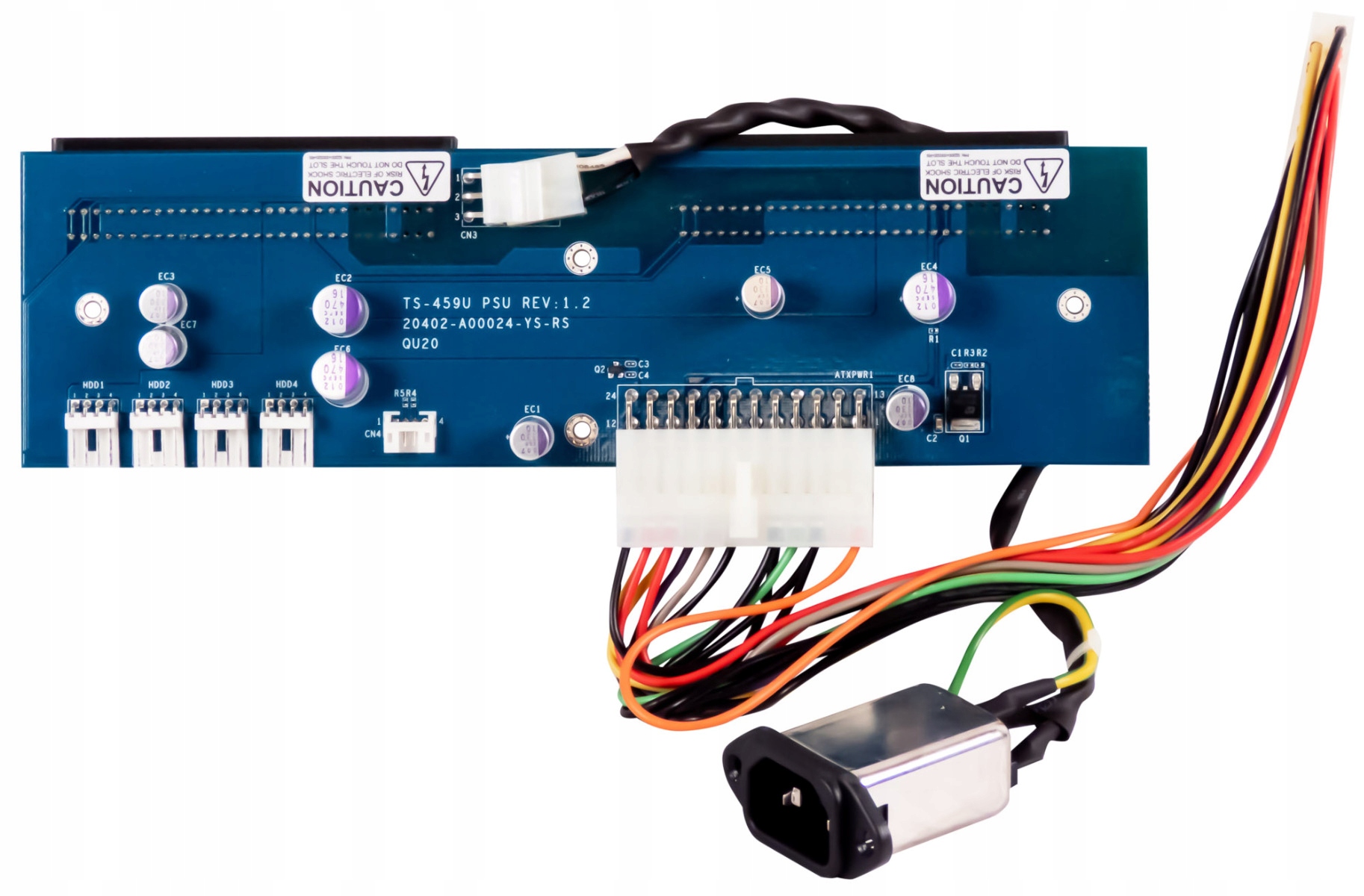 Qnap 20402-A00024-YS-RS Power Backplane TS-459U Ac IEC320 C14