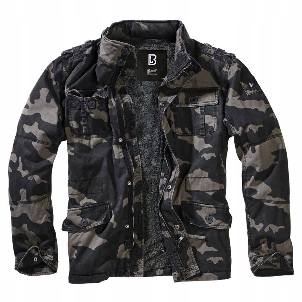 Bunda Maskáčový Brandit Britannia Winter Dark Camo 4XL