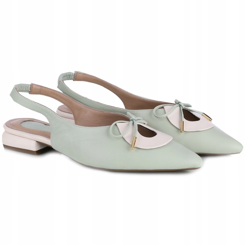 Dámské lodičky s odhalenou patou Bombonella 1T 01 216 68 Mint-cream VEL..37