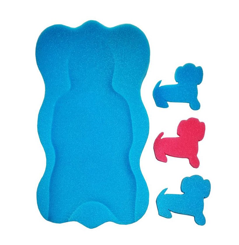 MATERACYK DO KĄPIELI GĄBKA MATA DO WANNY + 3 GĄBKI