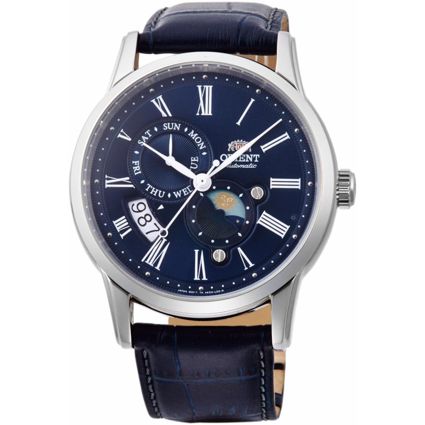 Pánské Hodinky Orient RA-AK0011D30B s modrým řemínkem