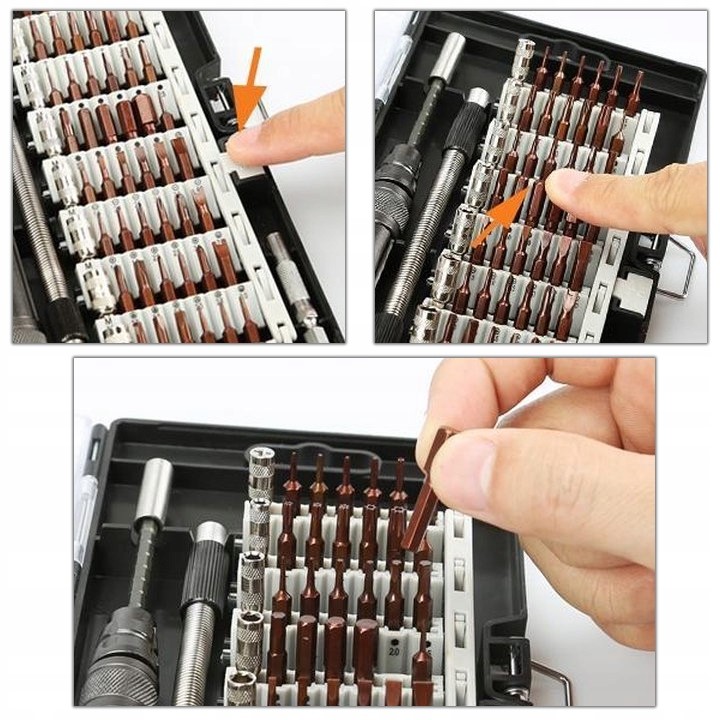 ZESTAW PRECYZYJNYCH ŚRUBOKRĘTÓW 60W1 BITY WKRĘTAK TORX MAGNETYCZNE MAGNES Model inny