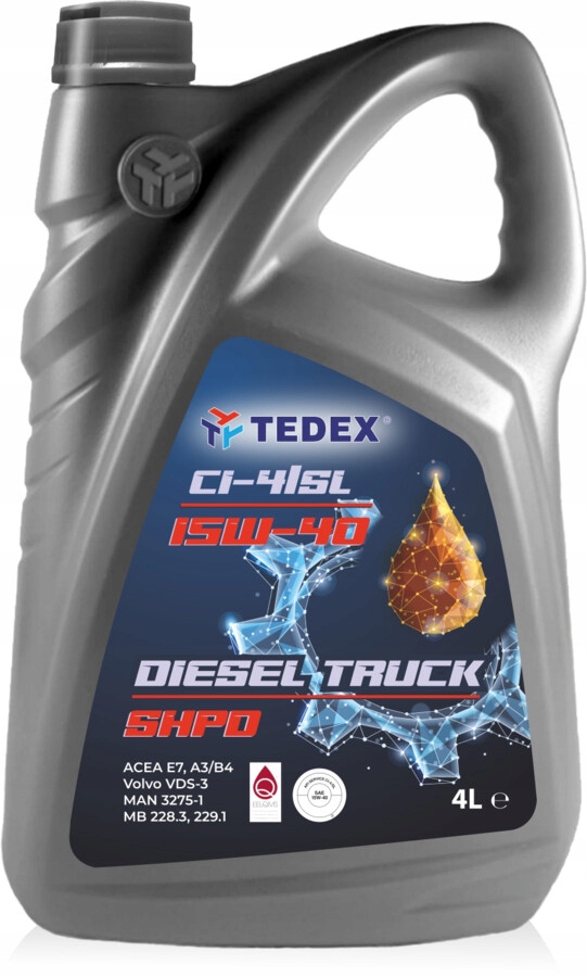 Olej Tedex Diesel Truck Motor Oil CI-4 15W-40 4L