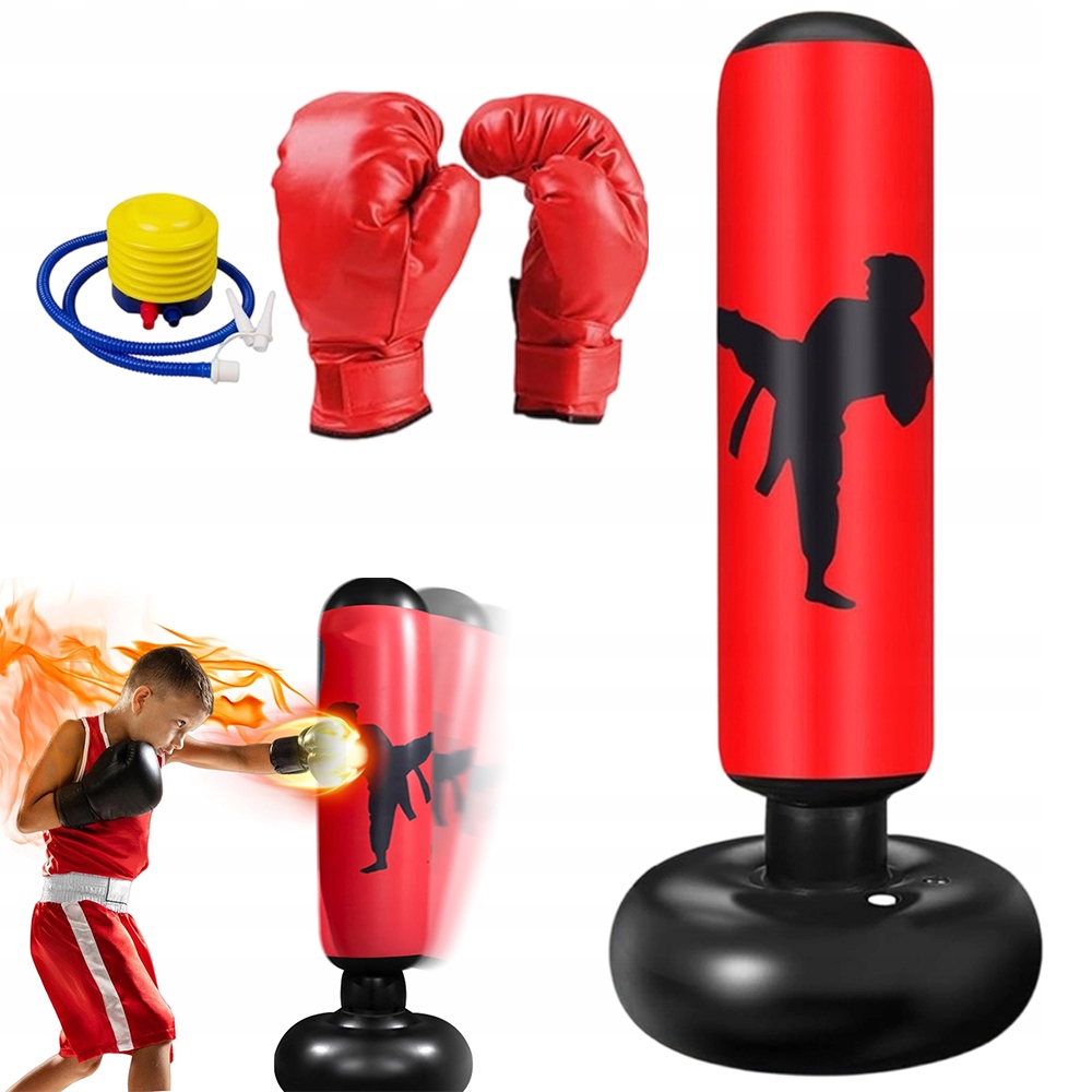 Boxovací Pytel Nafukovací Tréninkový Vak Pro Děti S Pumpičkou
