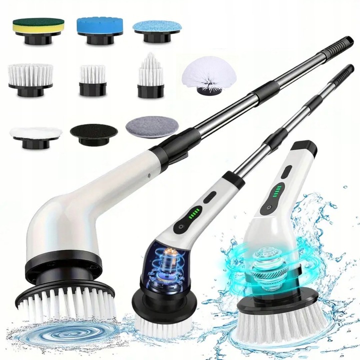 Levně Turbomop 9V1 Rotační Elektrický Kartáčový Kartáč Bezdrátový Pro Úklid