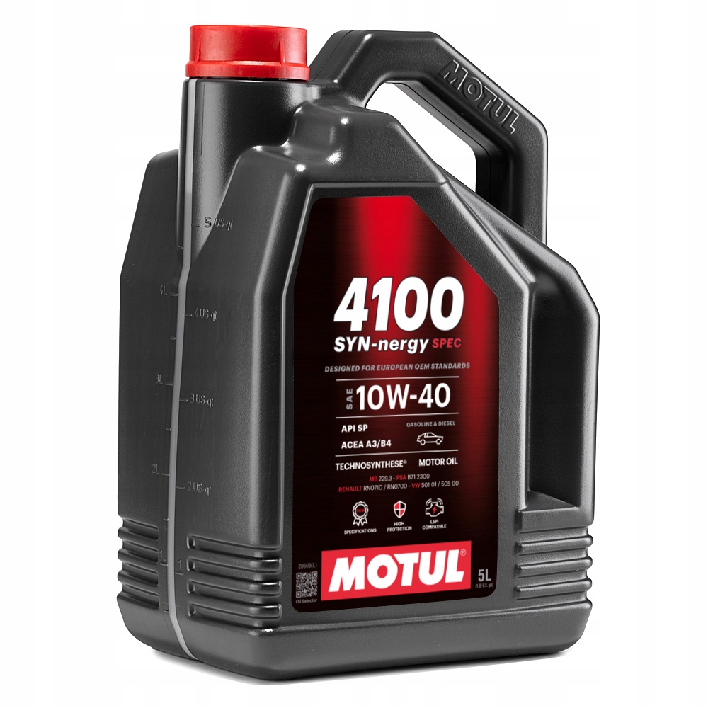 Olej silnikowy Motul 10W40 4100 SYN-nergy Spec 5L