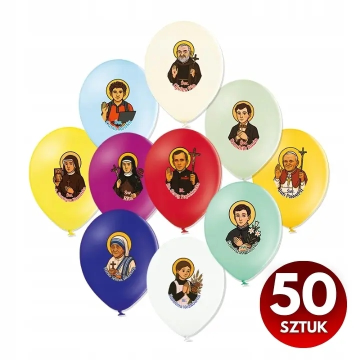 Balóny se svatými (50 kusů)