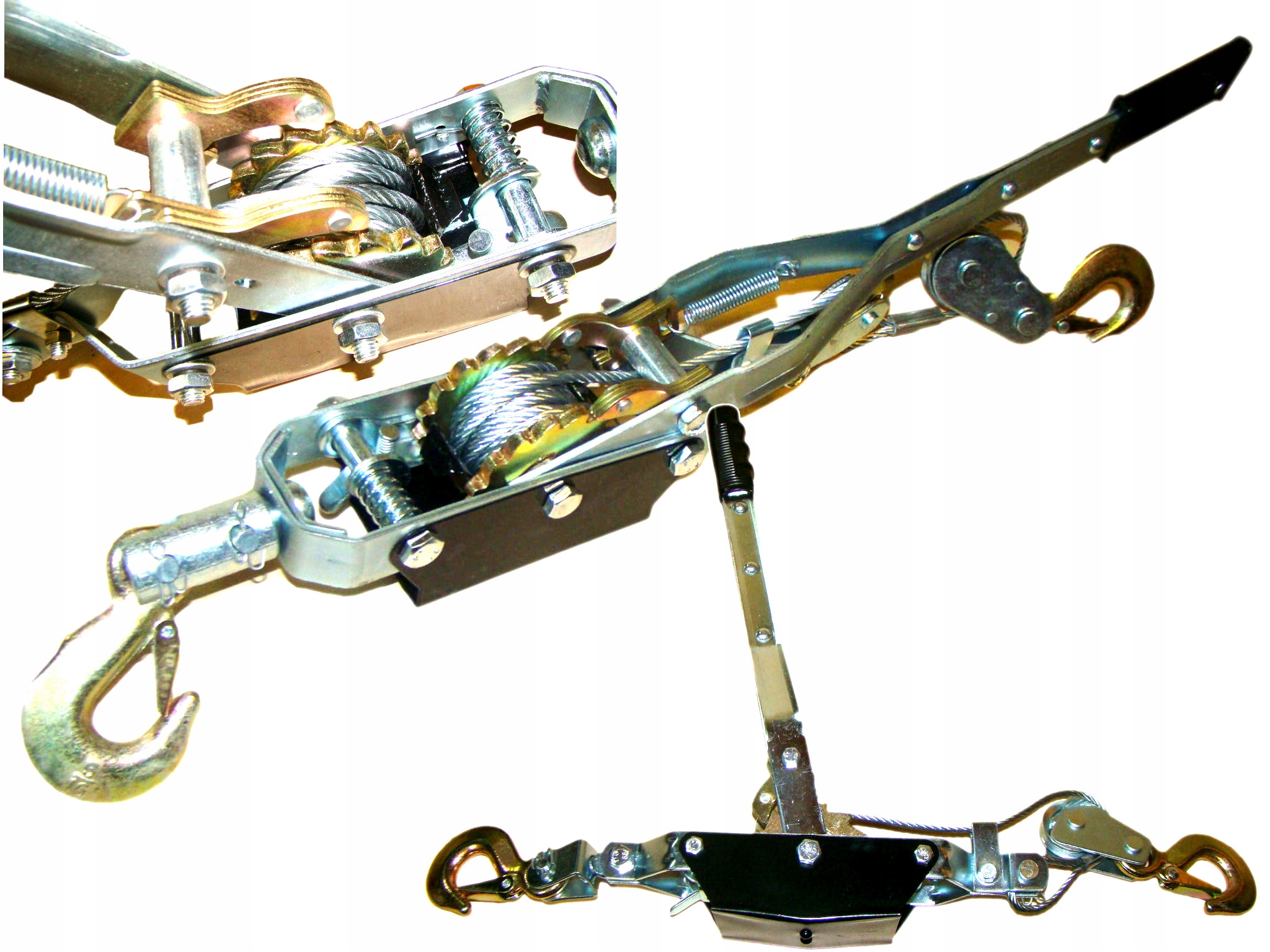 

Wyciągarka Ręczna 2T Linowa 2000KG Wciągarka 2,5M