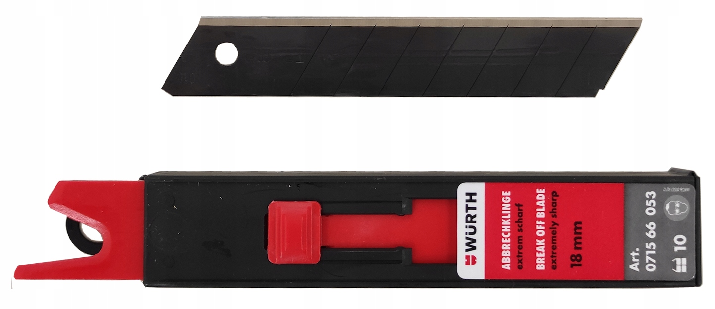 

Wurth Ostrze Noza Extra Ostre Łamane 18mm