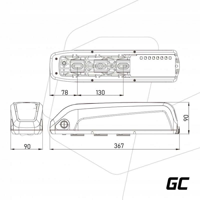 Green Cell Bateria do roweru elektrycznego 48V Marka Green cell