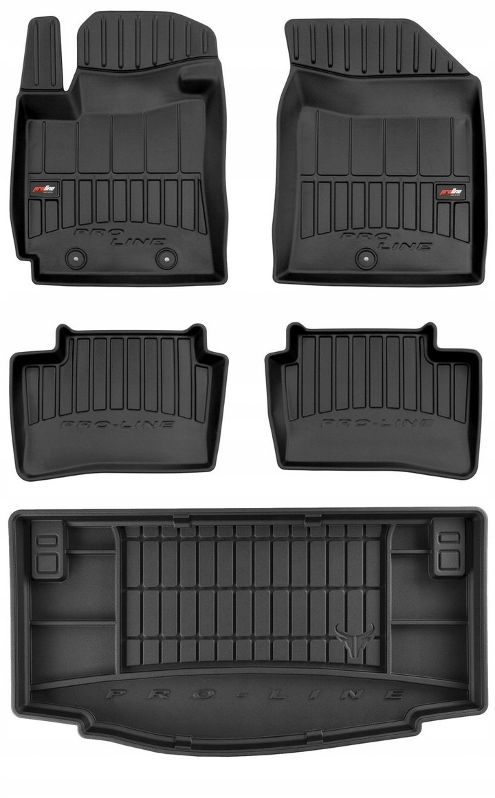 Set 3D gumové rohože Hyundai i10 2 Hb 2013-2019