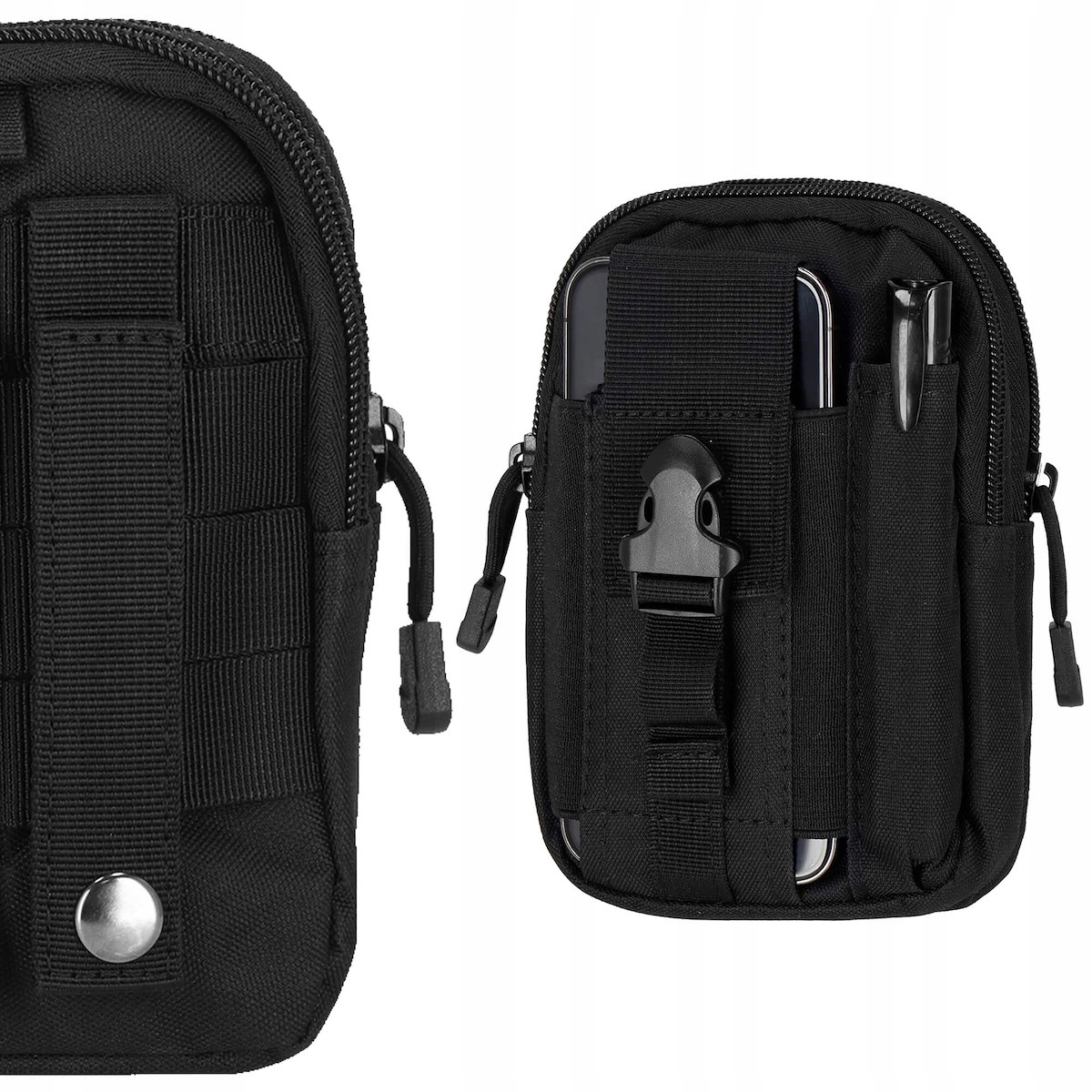 SASZETKA MĘSKA NERKA TAKTYCZNA WOJSKOWA BIODRÓWKA SPORTOWA ETUI NA TELEFON Liczba komór 2