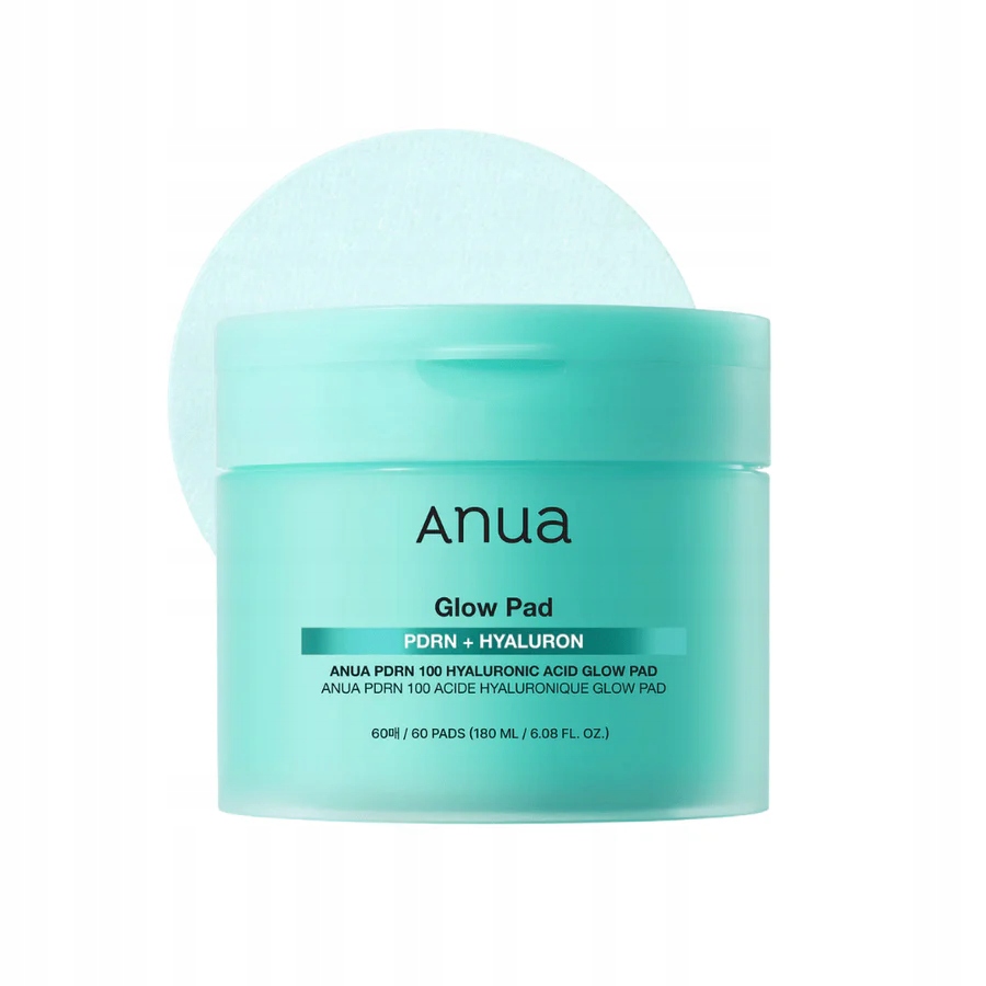 Anua Pdrn 100 Hyaluronic Acid Glow Pad Pleťové vločky 210 ml/60 ks