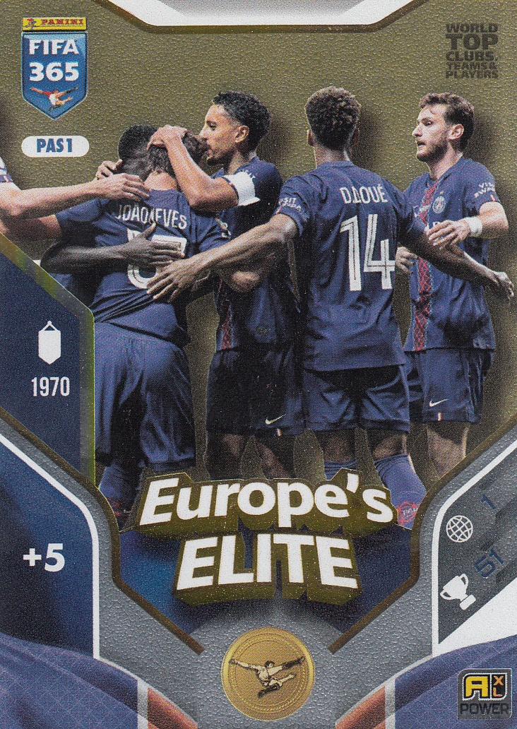 Karta Panini Fifa 365 2026 Club Badge PAS1 Europe's Elite Psg Paris Saint