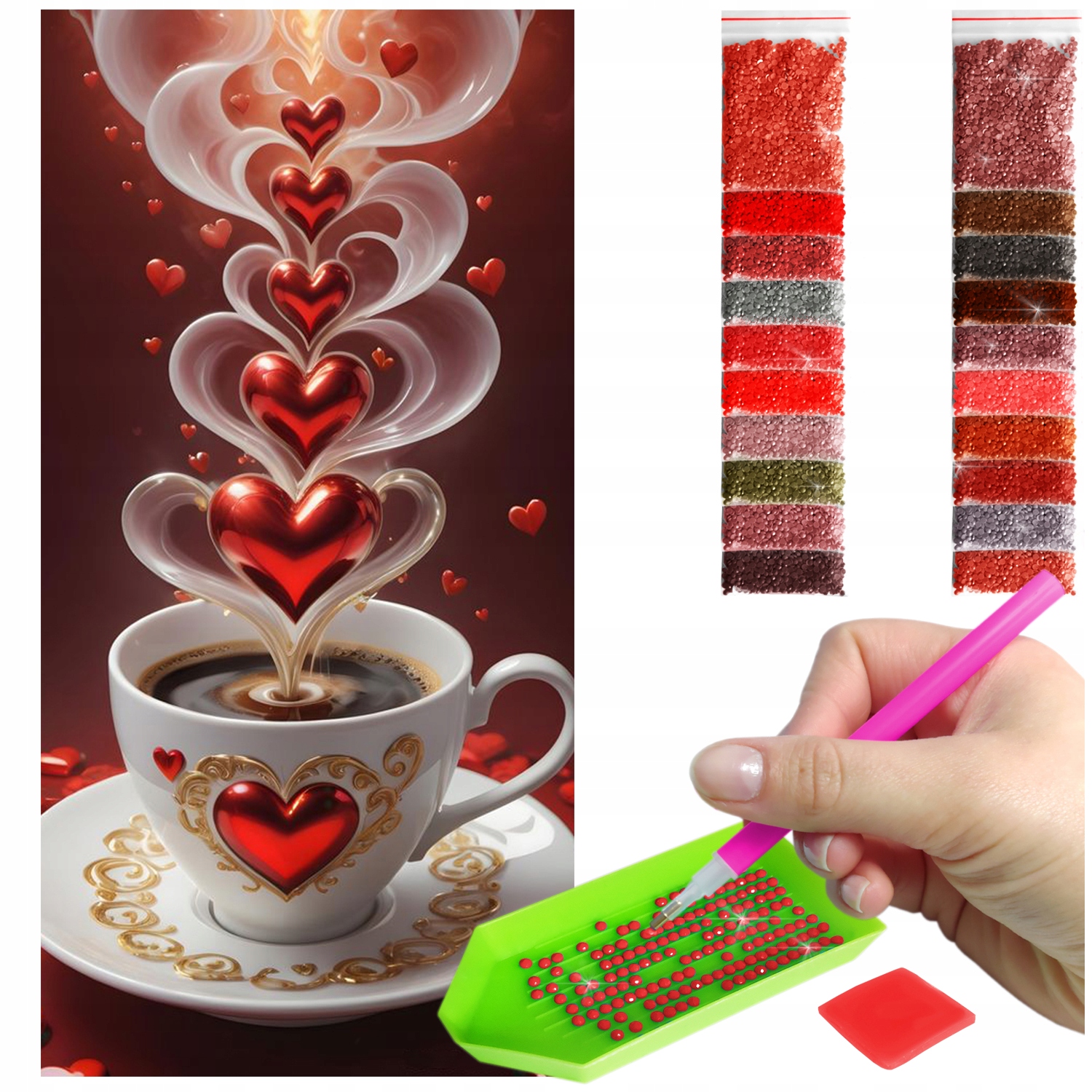 Diamantová výšivka Diamond Painting 5D B.duży 40x80cm