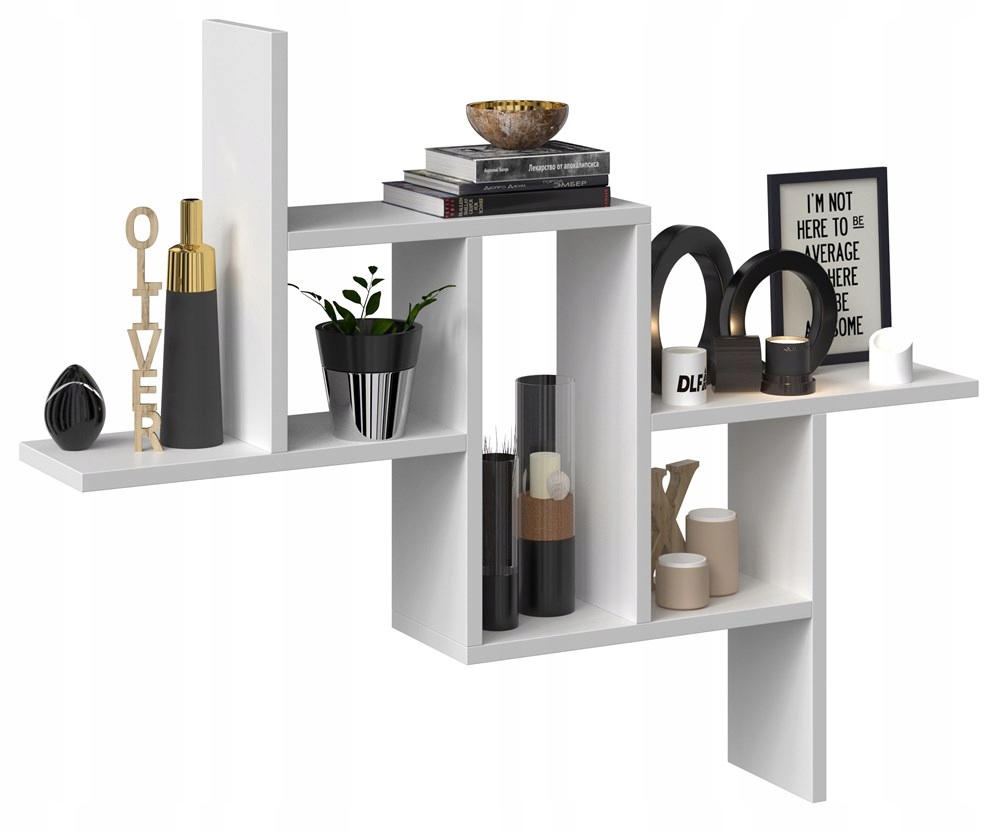 Závěsný Regál Fiesta – Moderní Nástěnné Police, Bílá Matná Barva